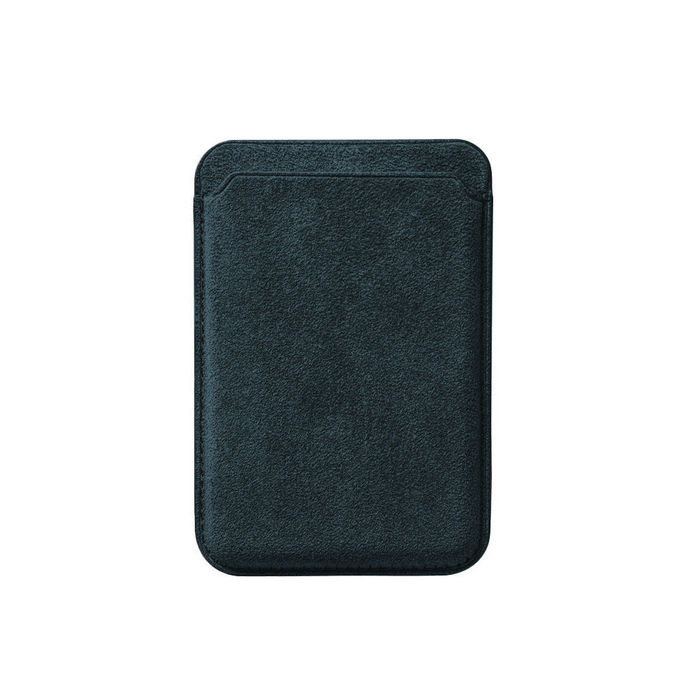 Alcantara MagSafe-Geldbörse – Marineblau