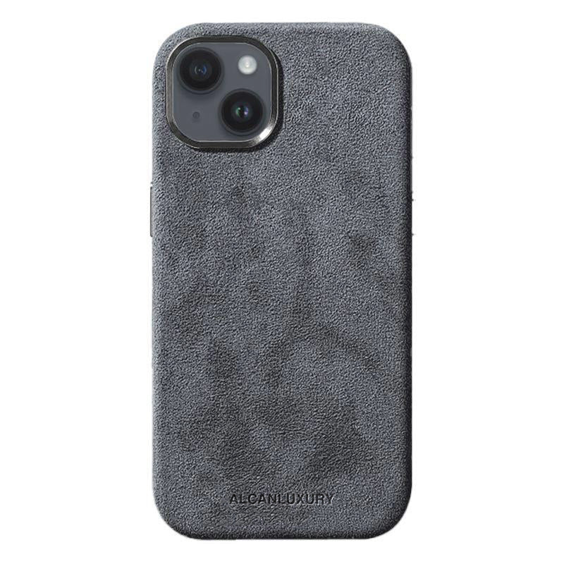 iPhone 14 – Alcantara-Hülle – Nardo-Grau