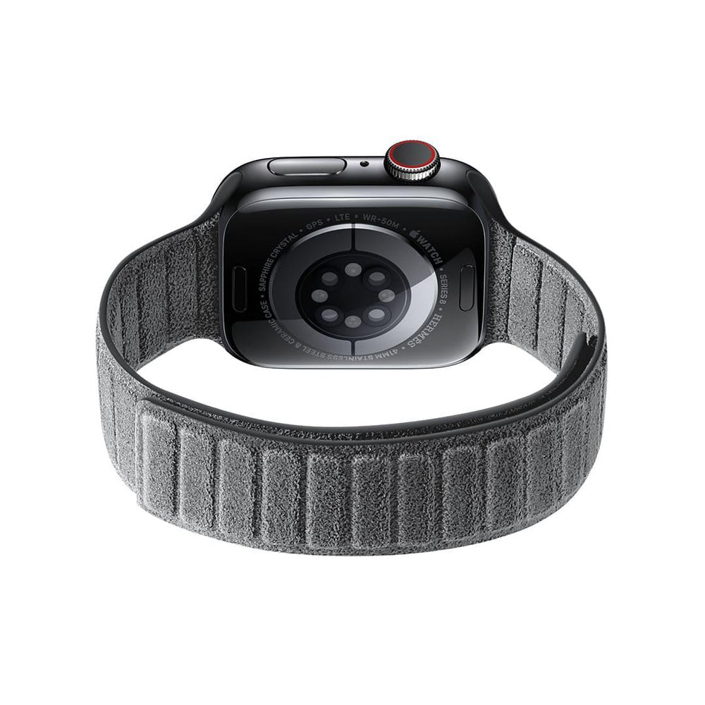 Alcantara Apple Watch Armband - Nardo Grau - 42/44/45/46 mm & Ultra (49 mm)