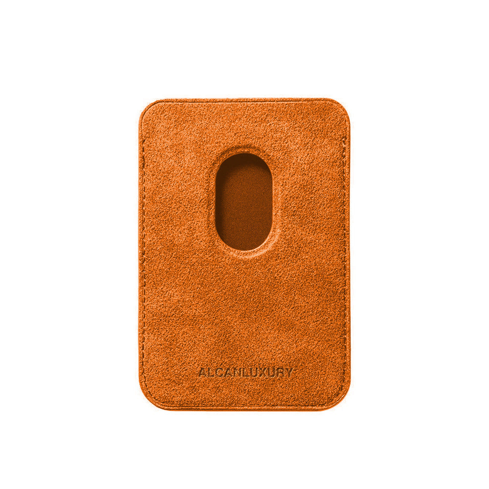 Alcantara MagSafe Geldbörse - Orange