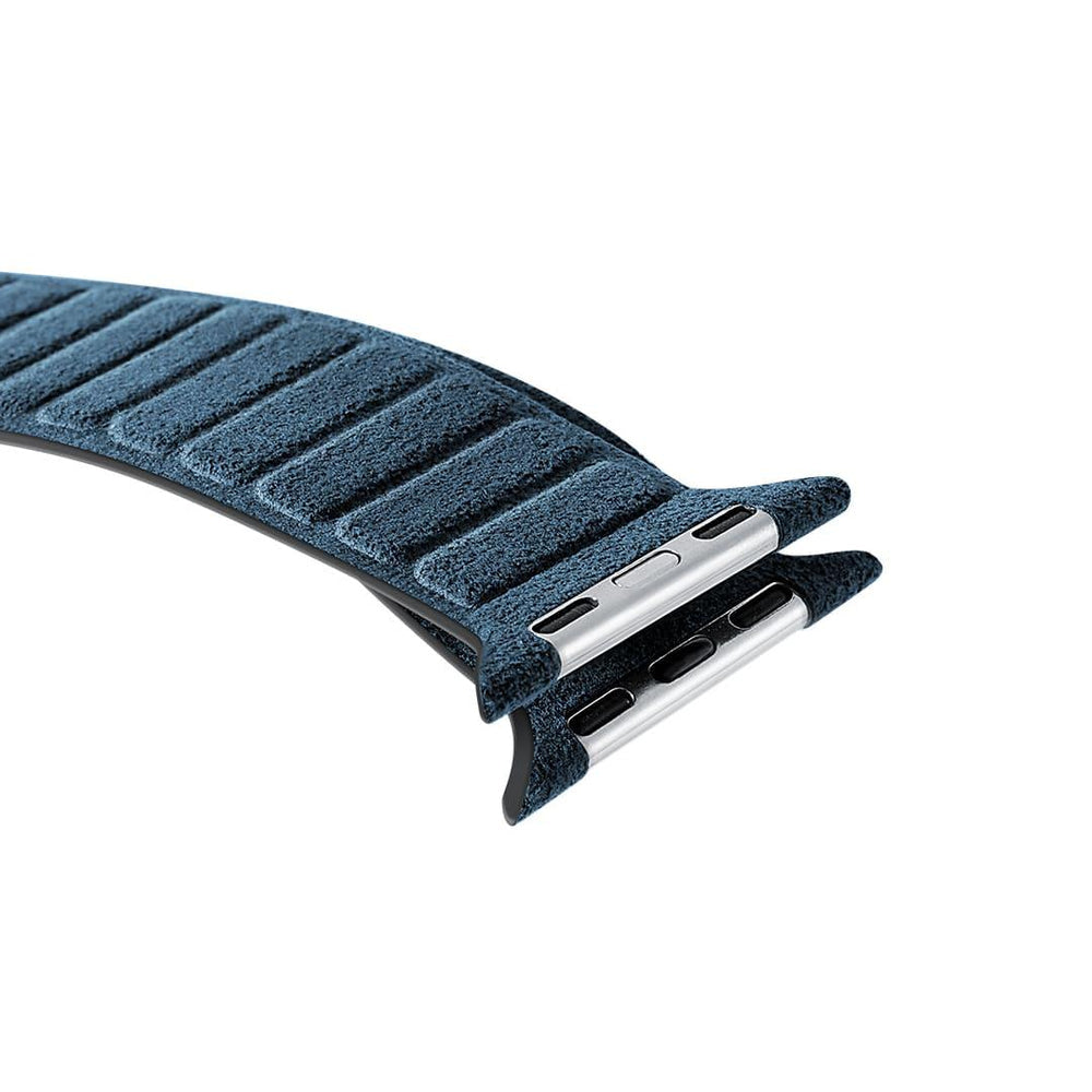 Alcantara Apple Watch Armband - Ozeanblau - 42/44/45/46 mm & Ultra (49 mm)
