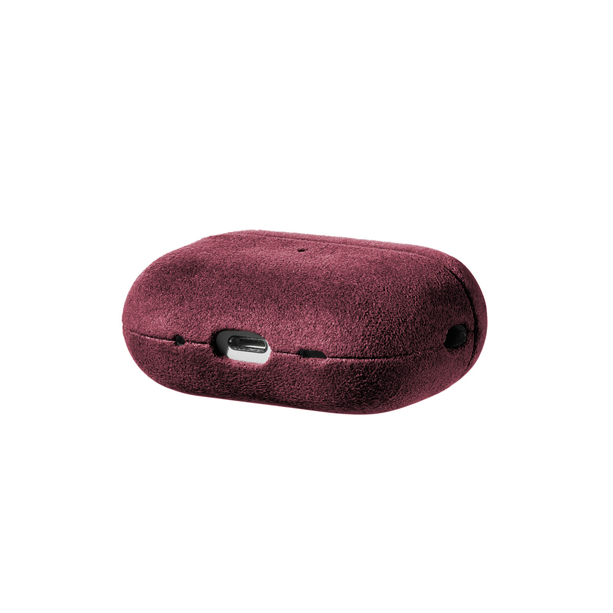 AirPods Pro (3. Generation) Alcantara-Hülle – Weinrot