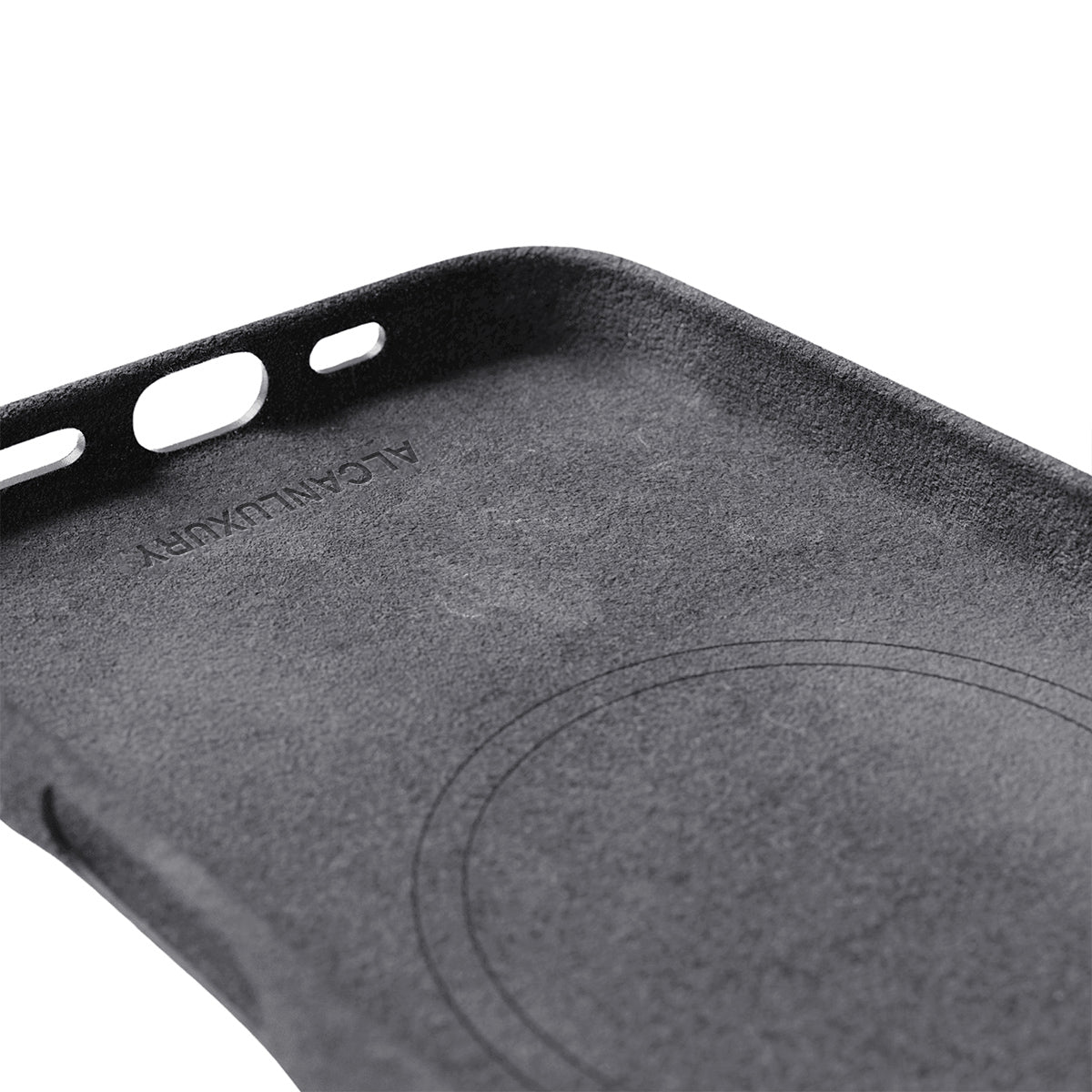 iPhone 16 Pro Max – Alcantara-Hülle – Space Grau