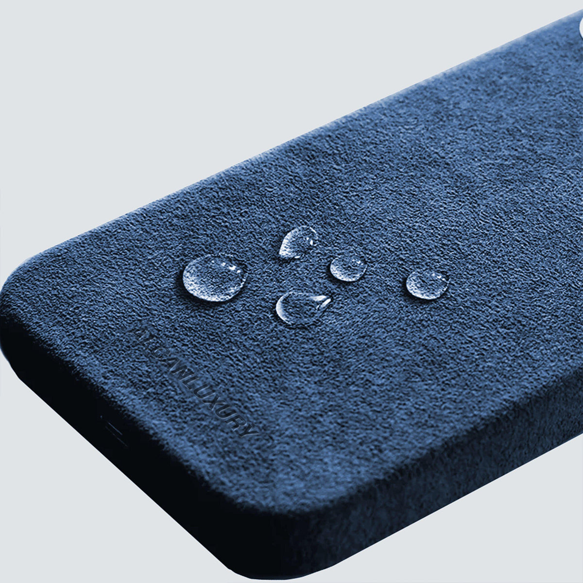 iPhone 13 Pro Max – Alcantara-Hülle – Ozeanblau