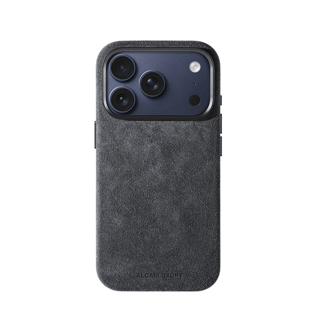 iPhone 17 Pro Max – Alcantara-Hülle – Space Grau