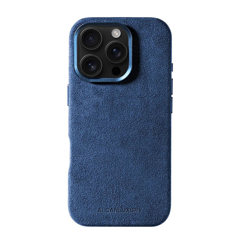iPhone 15 Pro Max – Alcantara-Hülle – Ozeanblau