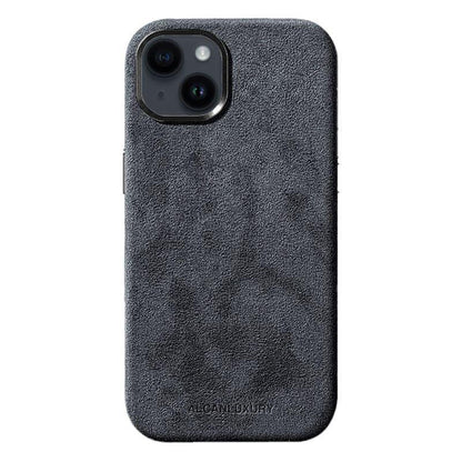 iPhone 14 Plus – Alcantara-Hülle – Space Grau