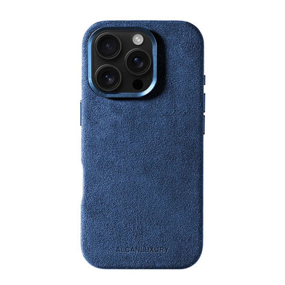 iPhone 16 Pro Max – Alcantara-Hülle – Ozeanblau