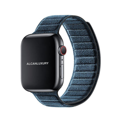 Alcantara Apple Watch Armband – Ozeanblau – 38/40/41/42 mm