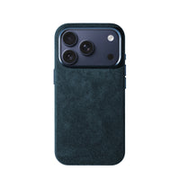 iPhone 17 Pro Max – Alcantara-Hülle – Marineblau