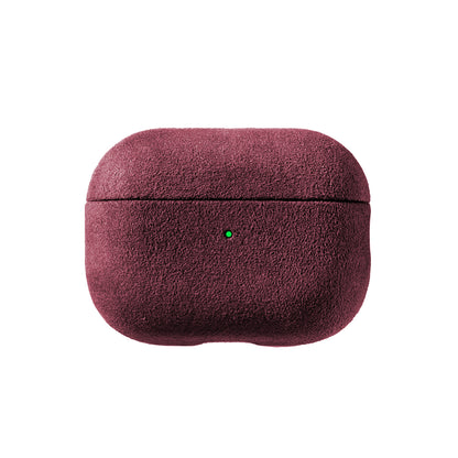 AirPods Pro (2. Generation) Alcantara-Hülle – Weinrot