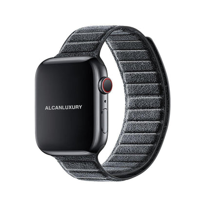 Alcantara Apple Watch Armband - Space Grau - 42/44/45/46 mm &amp; Ultra (49 mm)