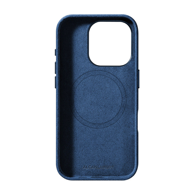 iPhone 15 Pro Max – Alcantara-Hülle – Ozeanblau